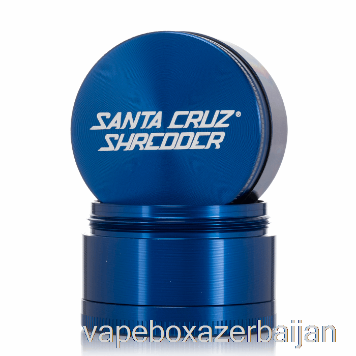 Vape Smoke Santa Cruz Shredder 2.2inch Medium 4-Piece Grinder Blue (53mm)
